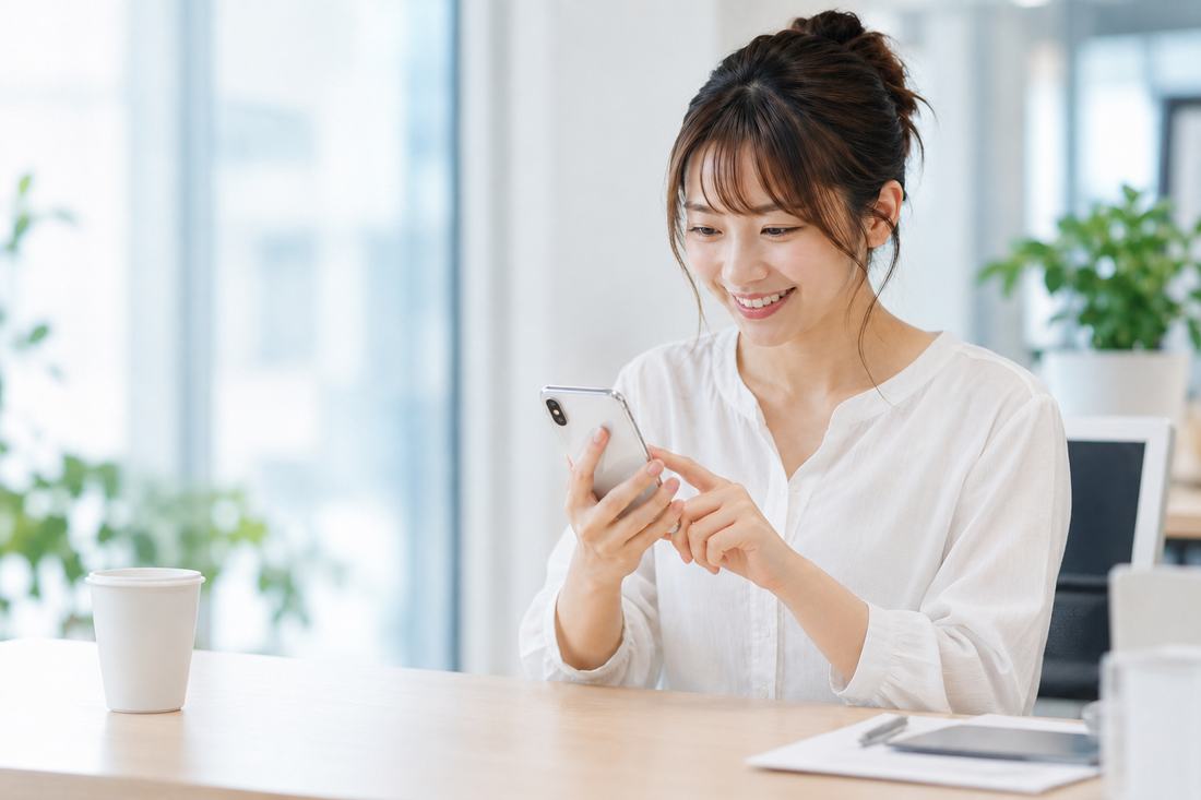 スマートフォンでHARE AIコンシェルジュを利用するお客様のイメージ