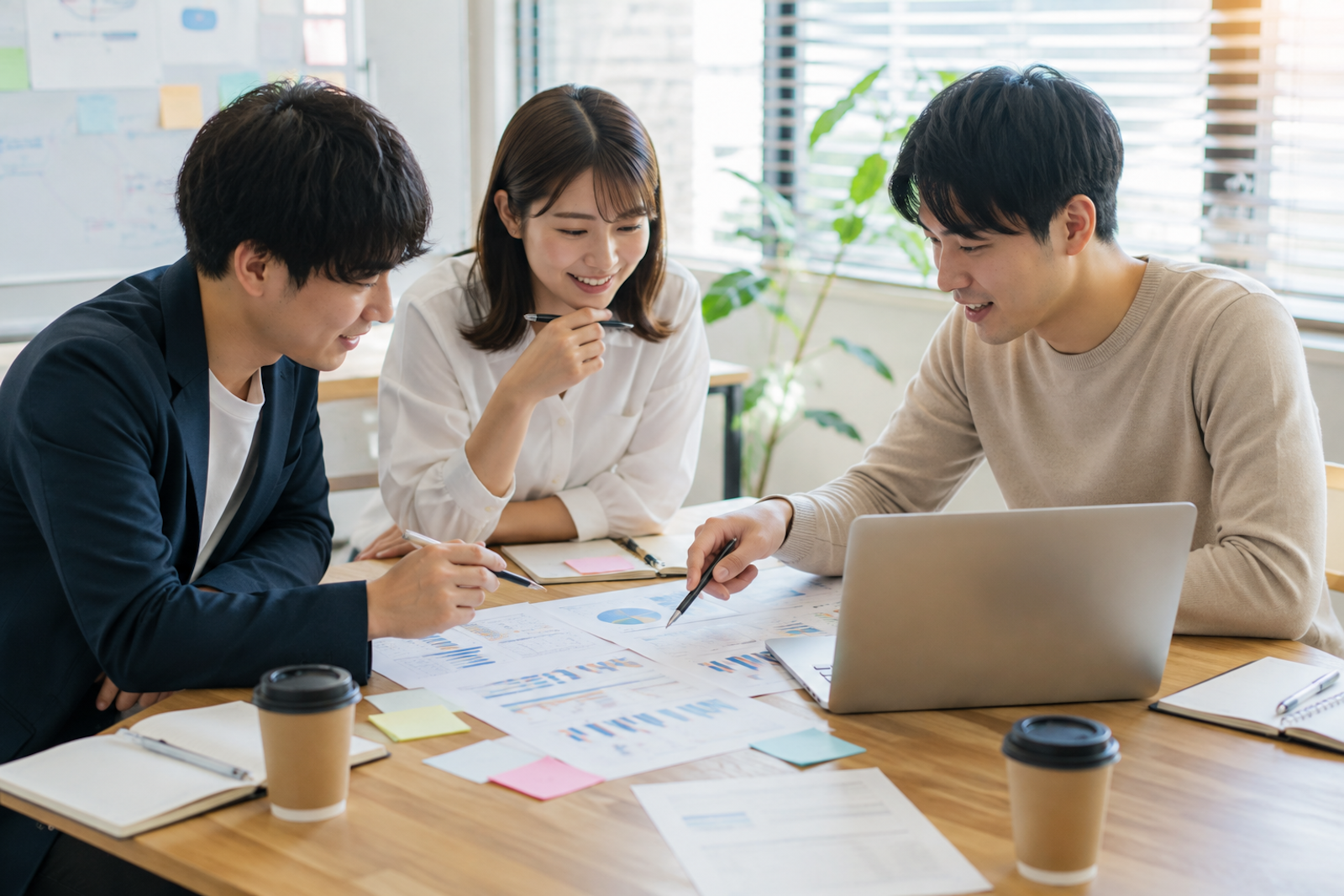 業務の棚卸しを行う打ち合わせの様子